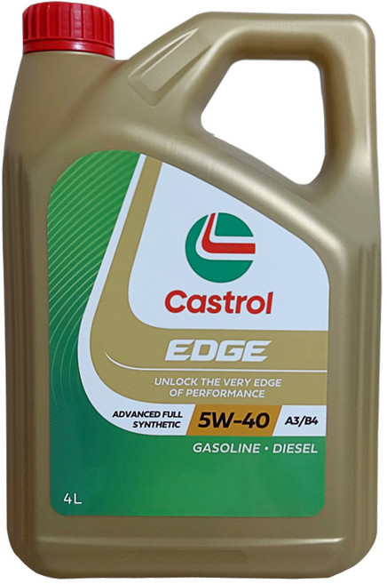 캐스트롤 엣지 티타늄 합성엔진오일 5W-40 4리터 (본사정품), 1개, 4L