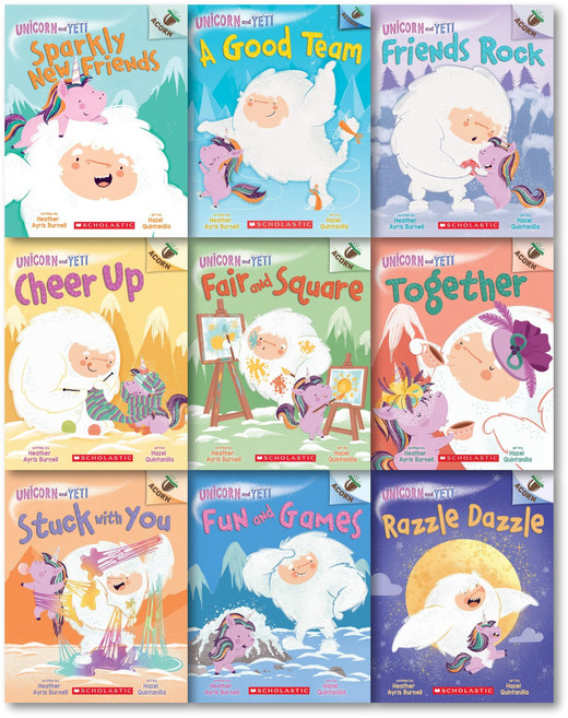 [Acorn] Unicorn And Yeti #1-9 낱권 세트, SCHOLASTIC