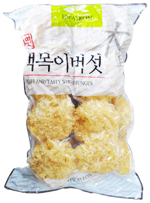 천미방 중국식품 A급 건조 백목이버섯 흰목이버섯 1키로, 1개, 1kg