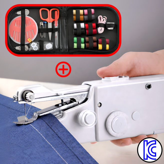 루브론 셀프수선 가정용 핸드 미싱기 반짇고리 세트, 오프화이트, LBR-026