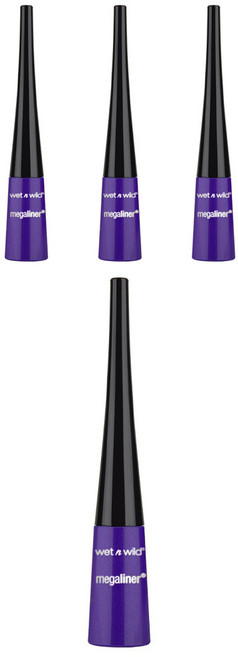 웻앤와일드 메가라이너 리퀴드 아이라이너 3.5ml, 874A Purple, 4개