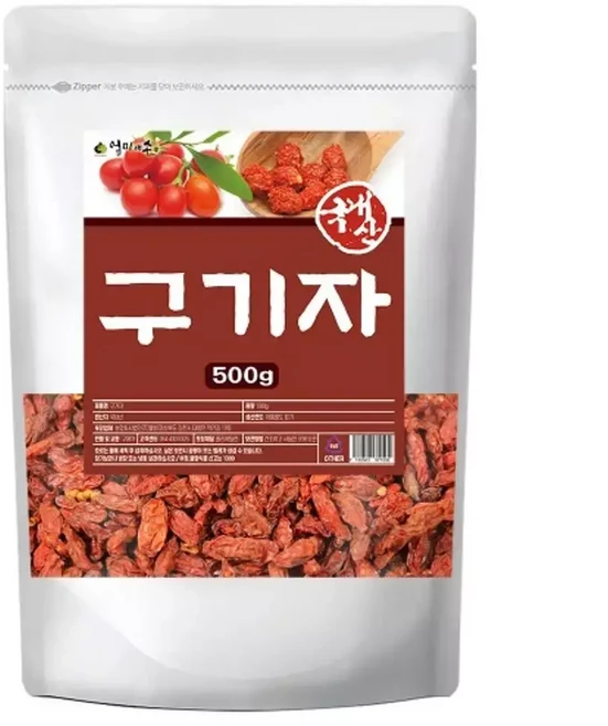 엄마애손 국산 구기자 말린 마른 건구 말린것 구건 몸에좋은 간편 말린열매 건열매, 1개, 500g
