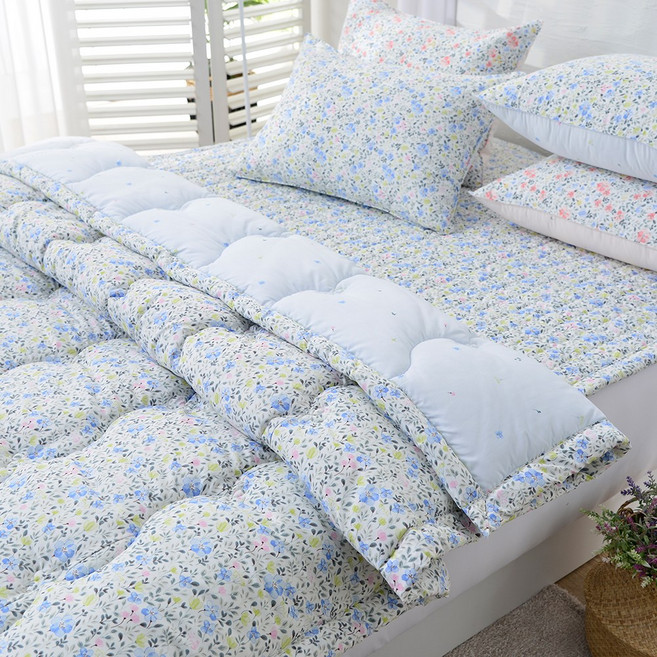 아뜰리에 플라워 차렵이불 국산 SS Q 싱글 퀸 꽃무늬이불