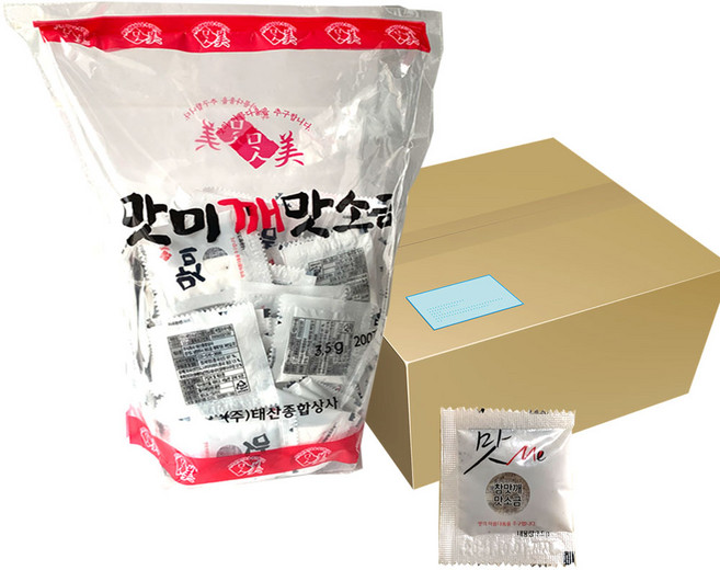 배달포장 일회용 치킨소금3.5g 삼계탕 치킨 순대용, 7kg, 1박스