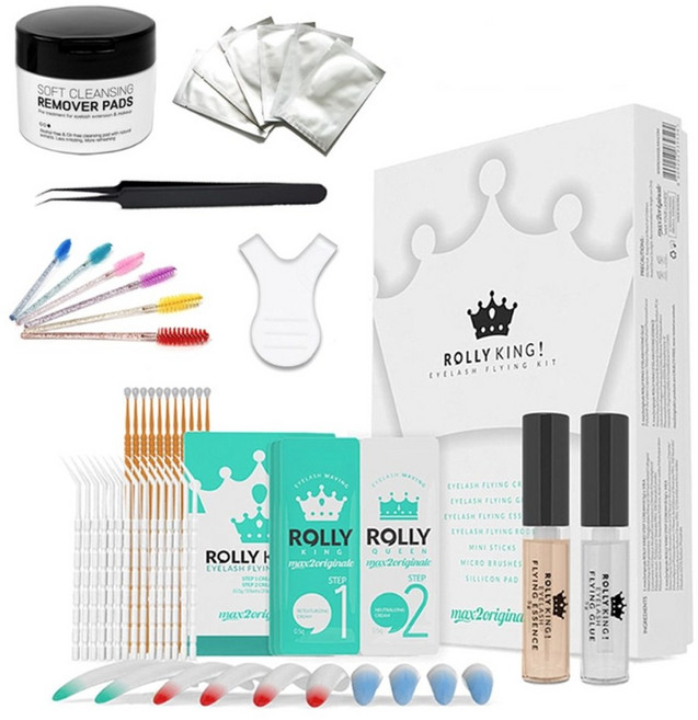 뷰티체인지 롤리킹 속눈썹펌 세트 셀프속눈썹파마 뷰러펌, 1개