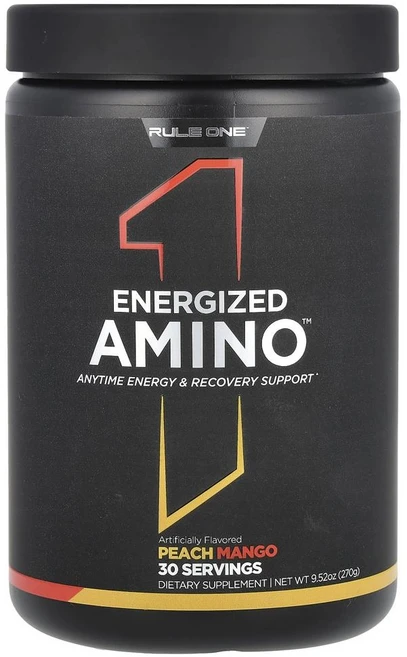 룰원 프로틴 에너자이즈드 아미노 피치 망고 Rule One Proteins Energized Amino Peach Mango 270g, 1개 - 쿠팡