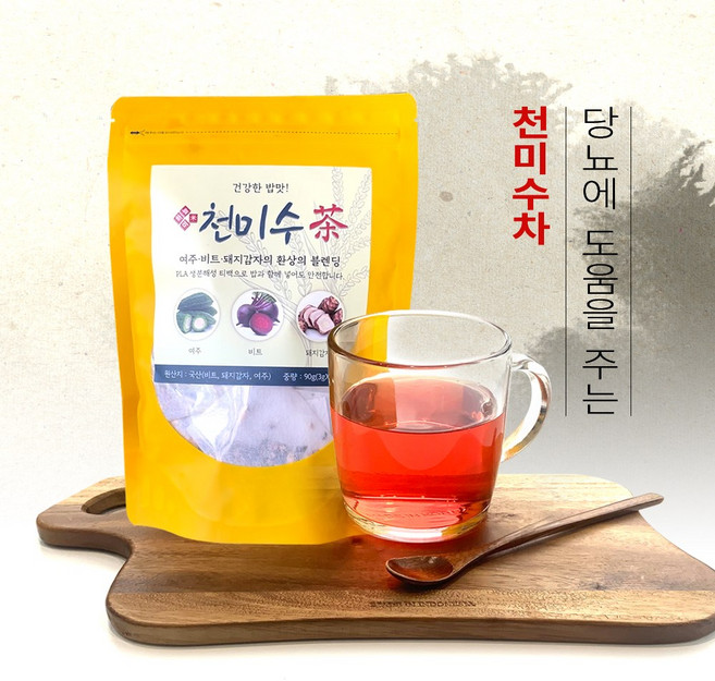 당뇨에좋은 차 여주 돼지감자 비트차 천미수, 1개, 30개입, 3g