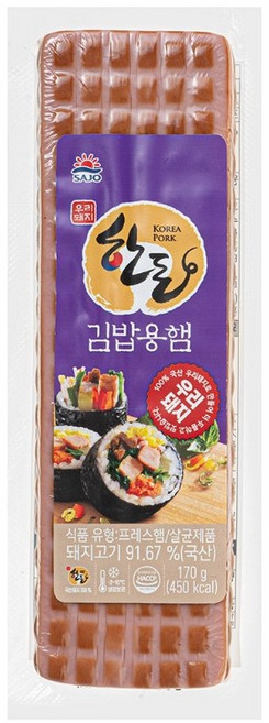 사조대림 한돈 김밥용햄, 1개, 170g