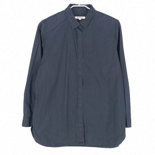 빈폴 남성 히든버튼 긴팔셔츠 다크네이비100