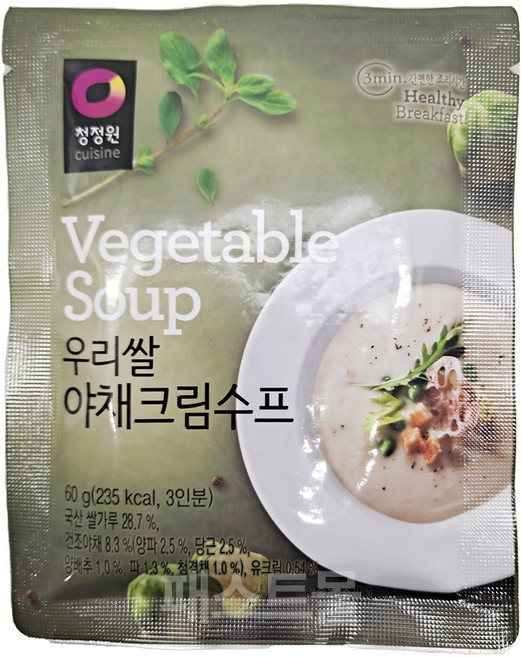 청정원 우리쌀 야채 수프, 60g, 1개