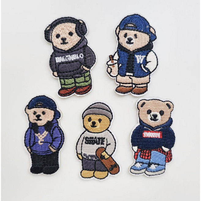 곰돌이 자수 와펜 패치 스티커 데코 베어 곰돌이 와펜패치
