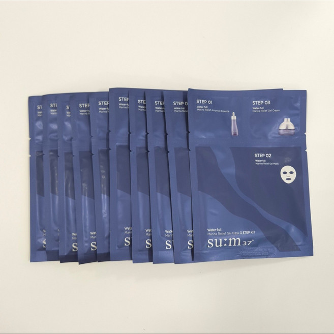숨 37도 워터풀 마린 릴리프 젤 마스크 3 STEP KIT, 1개입, 1개