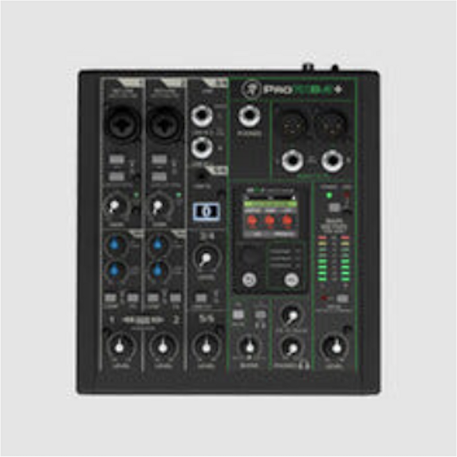 MACKIE 맥키 ProFX6v3 6채널 전문가용 USB IO내장 아날로그믹서 ProFX-6v3, 블랙