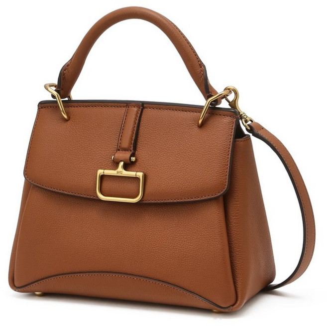 닥스 ACC 버크백 샬롯 브라운 단색 소가죽 토트백 S DCBA5E832