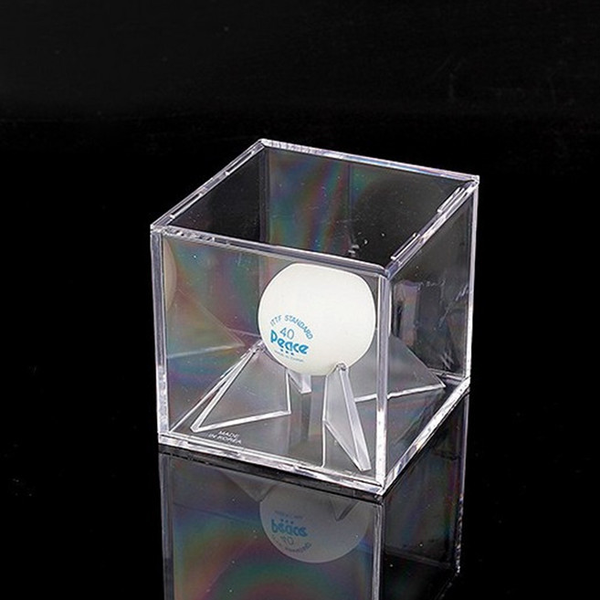 MAB 아크릴 탁구공케이스 싸인볼 기념볼 보관 케이스 1개입, 1개