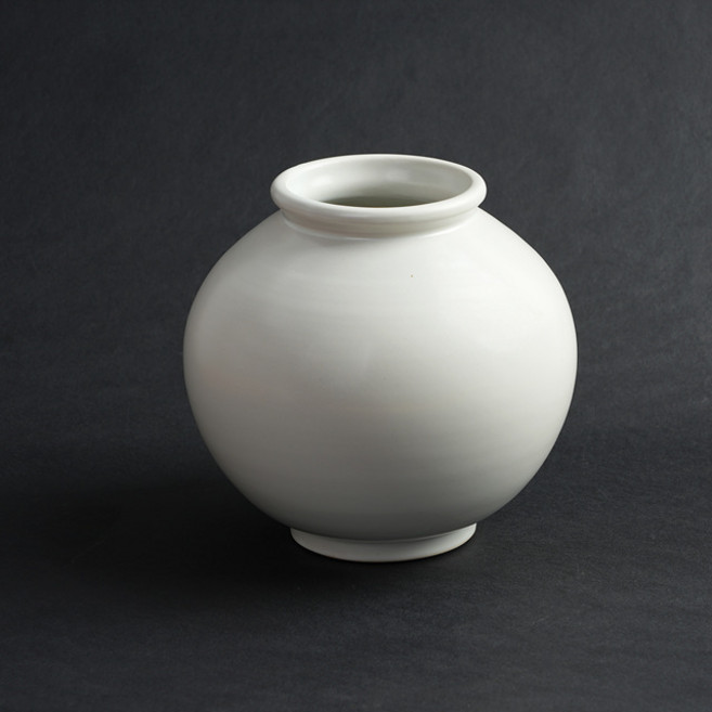 박수재 수공예 백자 무광 달항아리 풍수지리 인테리어 도자기 장식 소품 돌상 소품 화병, 1호 17cm
