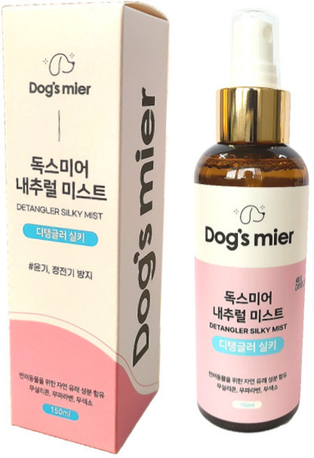 독스미어 내추럴미스트 디탱글러실키, 1개, 150ml