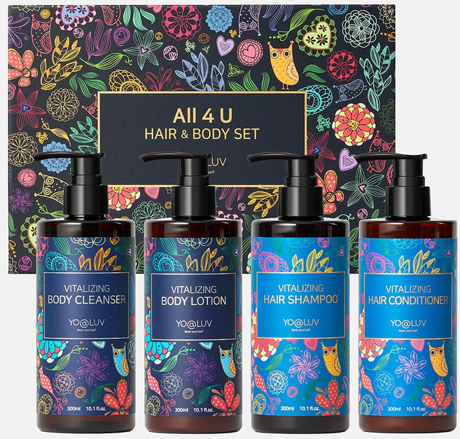 요아럽 ALL 4 U 헤어앤바디 세트, 1개