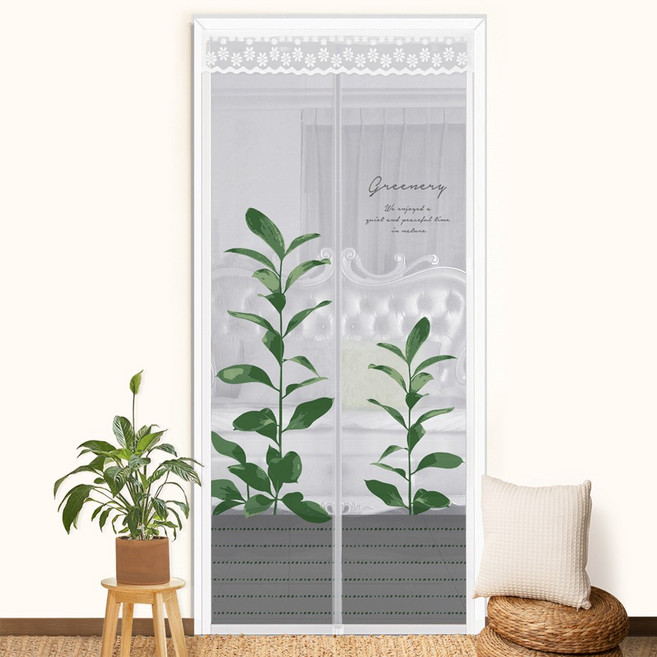 다샵 현관용 방문 자석 벨크로 부착형 모기장, 데일리가든