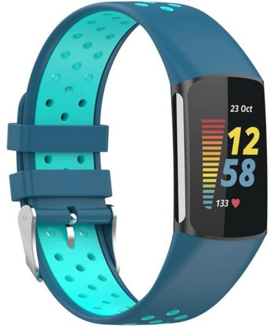 여성 남성용 핏비트 차지 6 밴드/핏비트 5 밴드 부드러운 통기성 교체 스트랩 스포츠 손목 6/차지 5와 호환되는 밴드