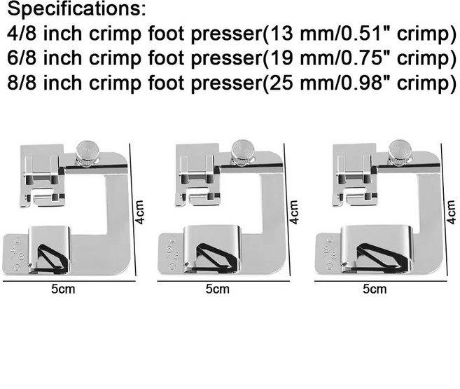 3 개 재봉틀 프레서 풋 Brother Singer Janome Babylock Juki 재봉틀 액세서리 용 롤 헴 피트