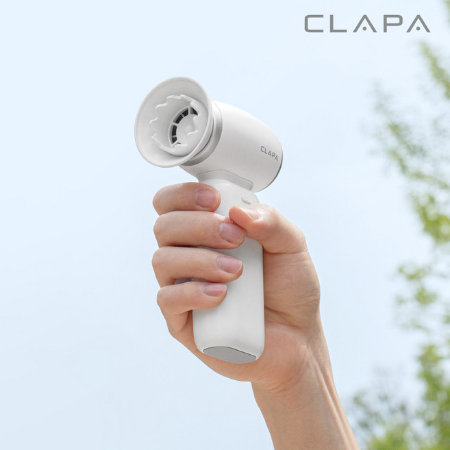 클래파 휴대용 선풍기 캠핑 손선풍기 8 000aAh 대용량 배터리 에어건, 화이트, 8000aAh 대용량 배터리 에어건