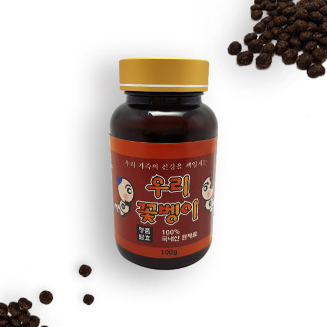 우리굼벵이 100% 국내산 굼벵이환 100g, 1개