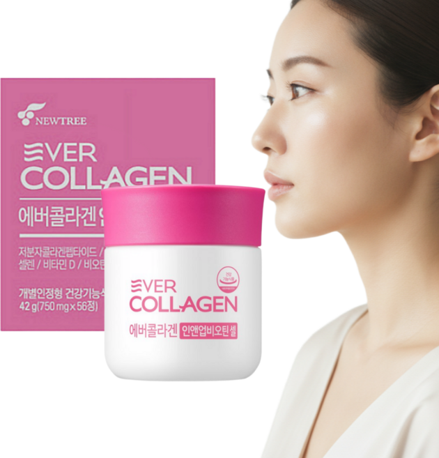 에버콜라겐 인앤업플러스, 56정, 4개