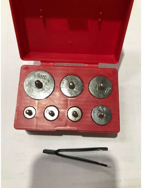 法碼7顆組 10g 20g 50g 100g 200g 法碼 砝碼 共500g 非交易使用, 1個