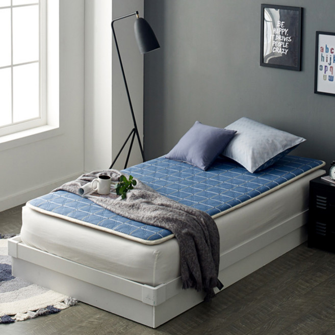 이노크 전기매트 EMF 전기요 1인용 침대 방수 매트 보드라이트 블루 싱글