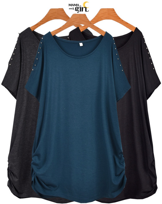 마마걸 트임찡T 빅사이즈여성의류 중년여성 큰사이즈 마담의류 88사이즈 중년여성