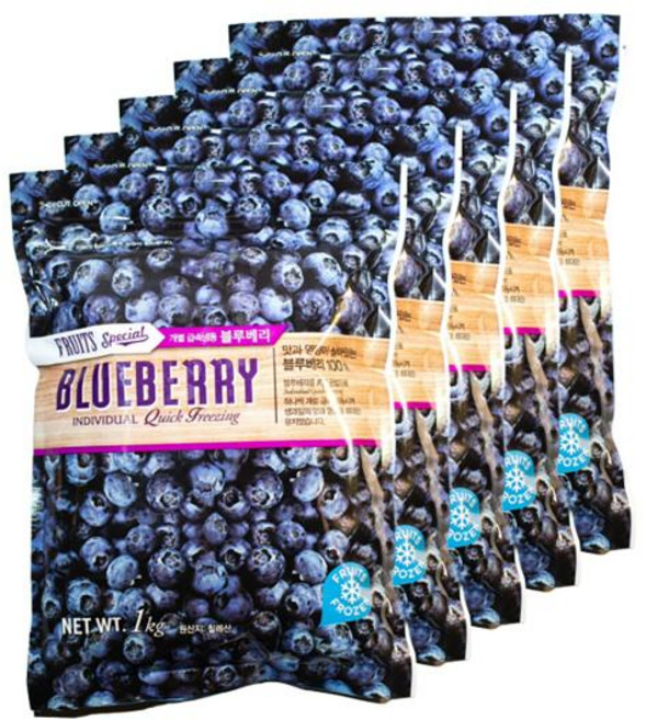 칠레 블루베리 1kg x 5 코스트코코리아정품, 1개, 단품