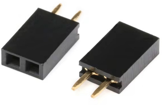 핀헤더 소켓 Single Female 일자형 2.54mm 핀수선택, 1X2 핀헤더 소켓 S/T