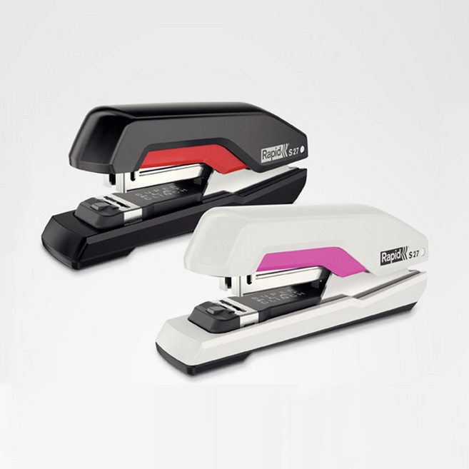 Rapid 완전평면 스테플러 S50 블랙레드, 블랙 + 레드, 1개