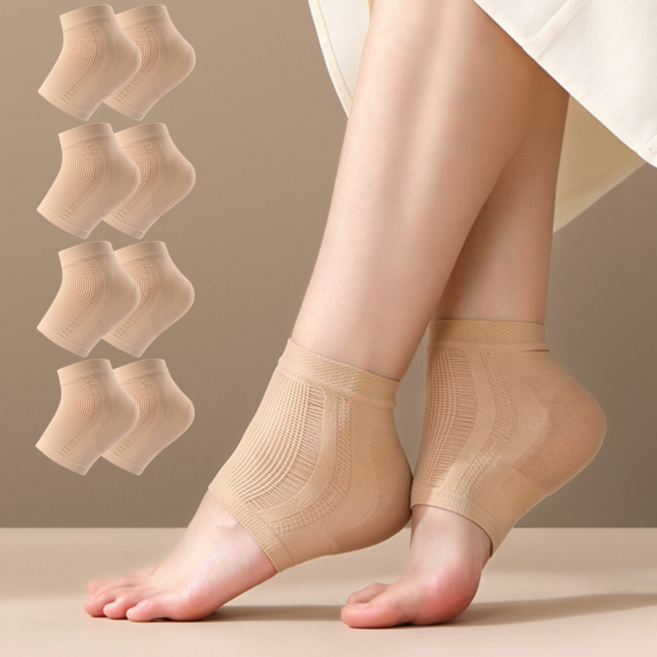 라라무브 클라우드패드 뒤꿈치 각질케어 보습양말, 스킨, 2세트