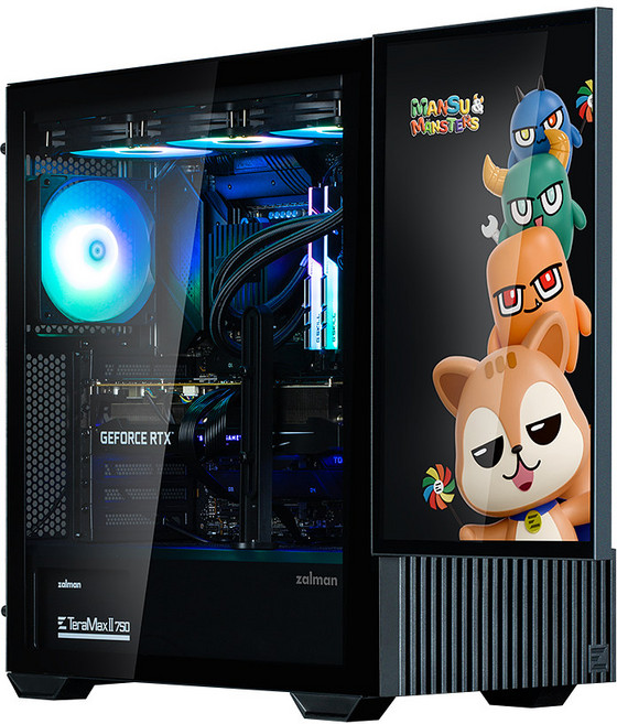 잘만 Z10 DS 블랙 미들타워 PC케이스, 1개