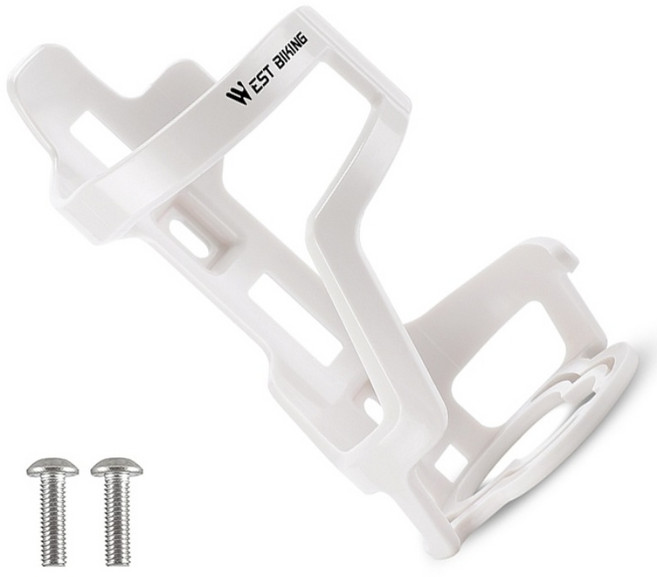 시그니처베이지 웨스트바이킹 자전거 초경량 물통 케이지 거치대 YPZ039, 화이트, 1개