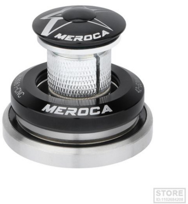 자전거 헤드셋 CNC 내장 베어링 MTB 로드 바이크 콘 프레임 스티어링 칼럼 통합 시스템 IS42 IS52 41.8mm 42-52mm, [01] Black  42-52mm, 1개