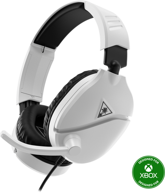 터틀비치 Recon 70 게이밍 헤드셋 경량 40mm 플립 마이크, XBOX (화이트)
