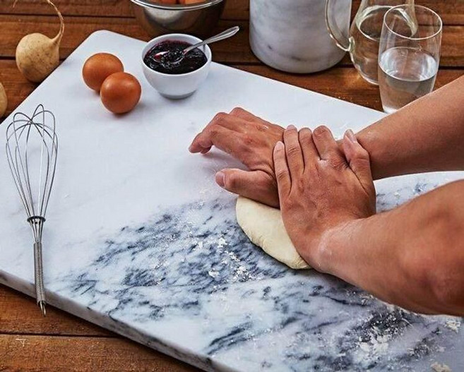 천연 대리석 도마 반죽용 대형 온도조절판 두께 디저트 쿠킹보드 제빵 커팅, 1개, 300 x 400 x 18mm