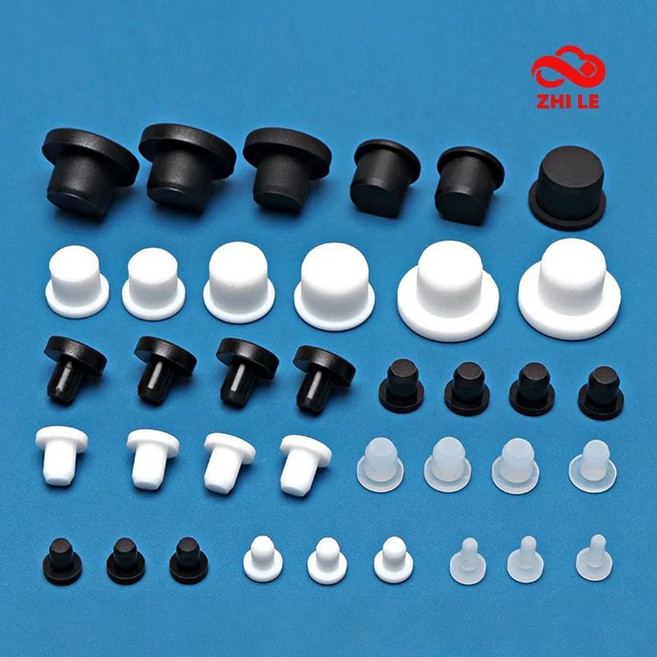 스토퍼 고무 씰 캡 내열 실리콘 원형 솔리드 플러그 너트 구멍 덮개 씰링 엔드, T-3.5mm 1Pcs, 2. Black