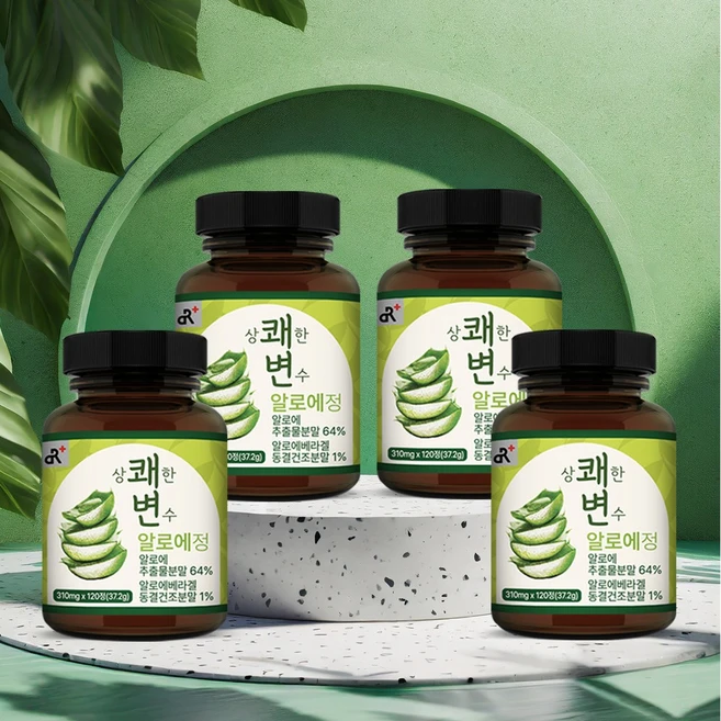 상쾌한 변수 알로에정 120정, 4개, 37.2g - 쿠팡