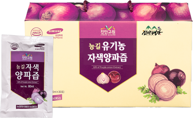 유기농 자색 양파즙, 1개, 2.4L