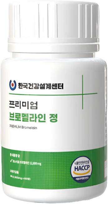 한국건강설계센터 브로멜라인 퀘르세틴 소포레틴 파파인 고함량, 1개, 60정 - 쿠팡