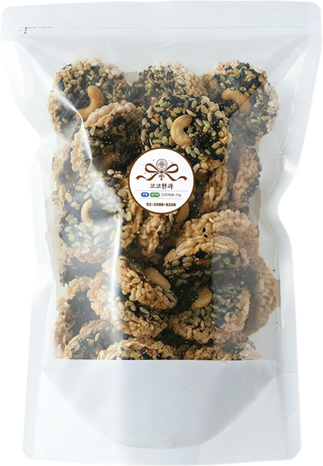 코코한과 넛트쌀강정 고소한 달지 않은 건강한 부모님 간식, 1개, 500g