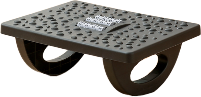 까마느 회전 발받침 사무실 책상 컴퓨터 발판 거치대, 블랙