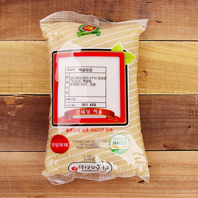 달곰베이킹 백앙금 1kg, 1개