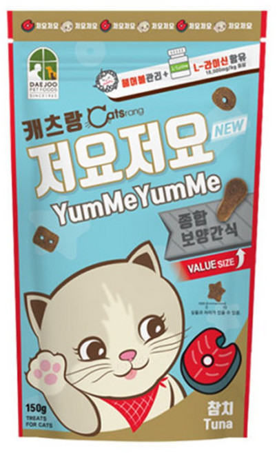 캐츠랑 저요저요 고양이간식 참치 150g 1개