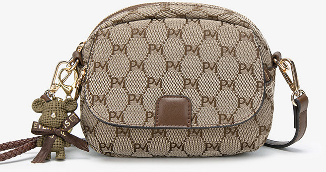 금원 곰팬던트키링 미니 크로스백