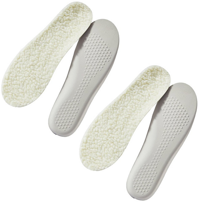 바디위즈 따뜻한 겨울 보온 논슬립 양모 털깔창 1+1 2세트